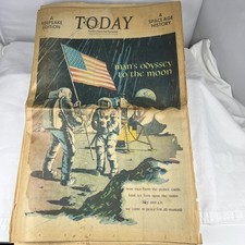 NASA 1969 Apollo 11 "Man's Odyssey To The Moon" Florida's Space Age Newspaper