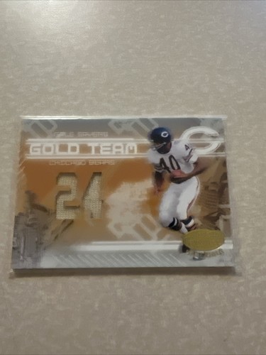 Toppa indossata gioco GALE SAYERS squadra oro materiali certificati foglia 2005 /75 SSP - Foto 1 di 4
