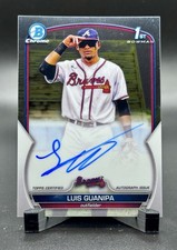 2023 Bowman Chrome Luis Guanipa Auto 1st Chrome Prospect - Braves