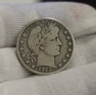 1913 S US Barber Half 50c VG+ (Cleaned)