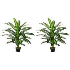 Image of Outsunny 110cm/3.6FT Artificial Dracaena Plant Fake Tree Potted Home Office