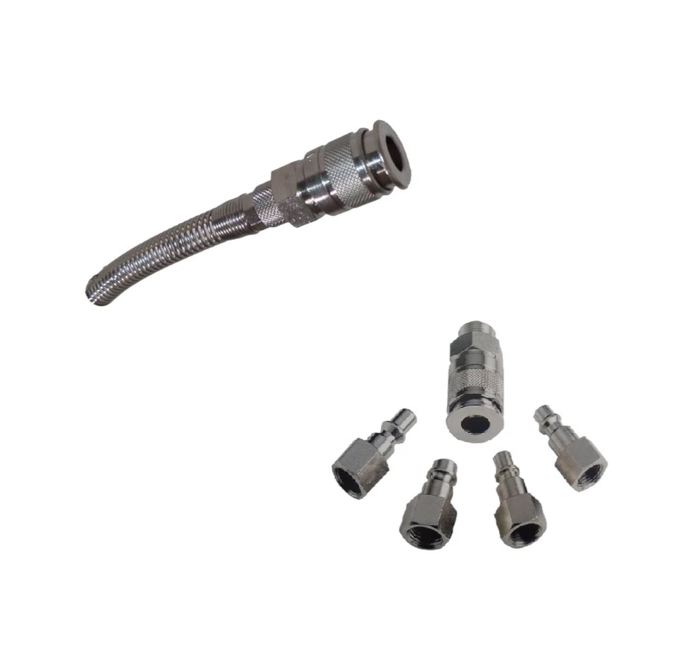 BUD RACCORDO CON MOLLA INNESTO RAPIDO ARIA COMPRESSA MULTI PRESA VARI PROFILI