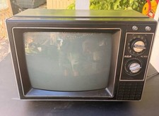 Vintage 1985 RCA XL-100 Black White CRT Television Model EHR330E Works