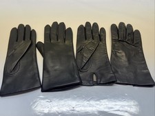 Black Leather Gloves Size 7 1/2  Black Leather Gloves Size 8