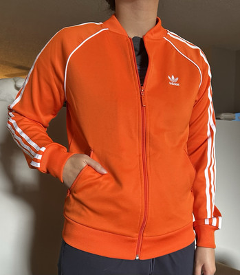 Adidas Originals Sst Track Jacket Women's Orange Various Small ED7589