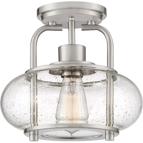 Trilogy - 1 Light Semi-Flush Mount - 9.28 Inches high-Old Bronze Finish - Picture 5 of 9