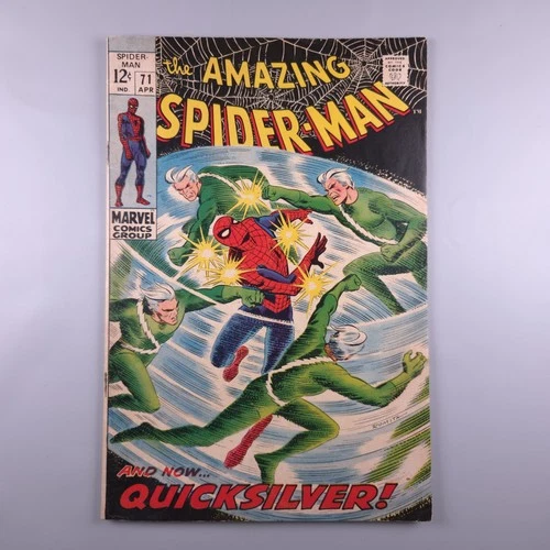 Amazing Spider-Man #71 FN 1969 Quicksilver Appearance Romita Comic Marvel