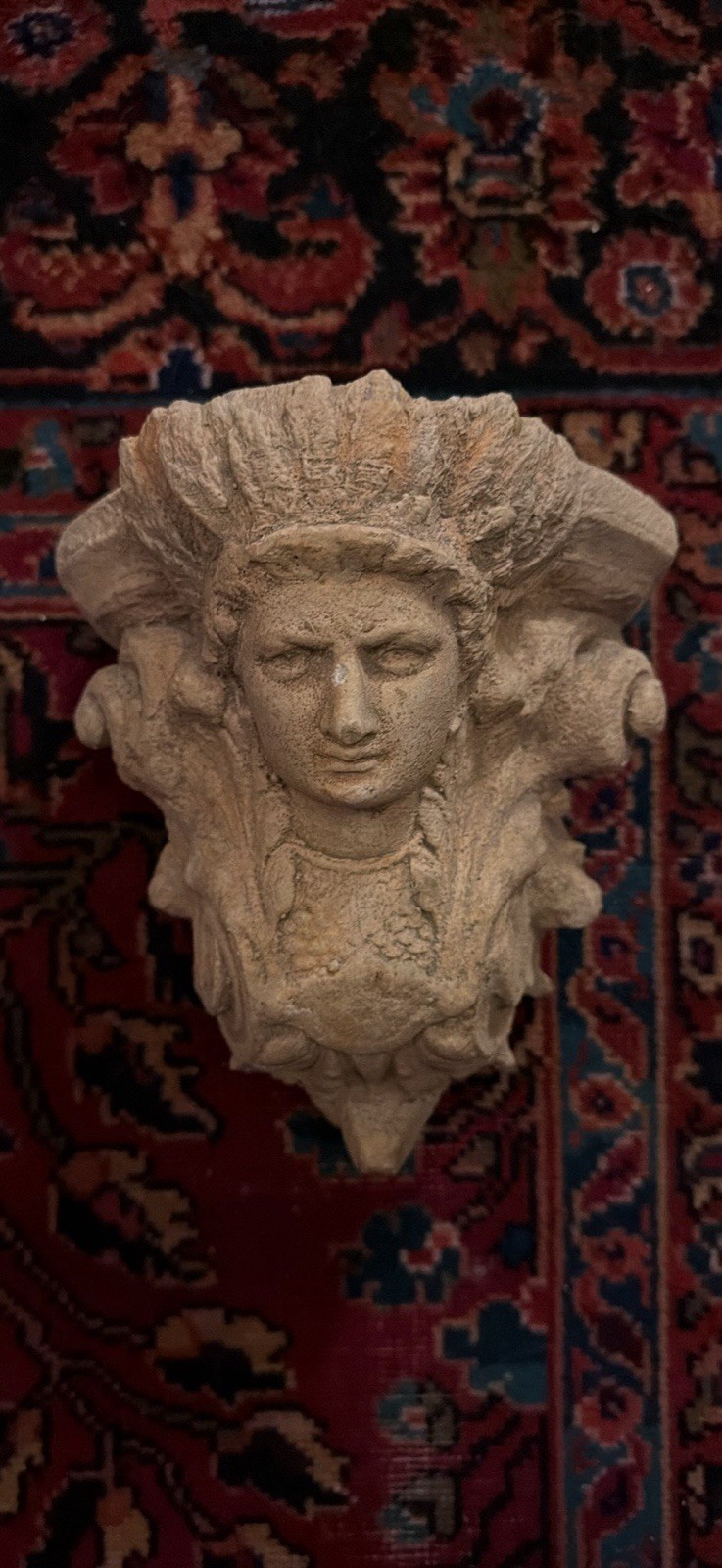 Vintage Hayes Parker Navajo native american figural wall shelf. Rare sculpture