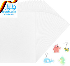 Pangdapengpeng 20 Stück Schrumpffolie Durchscheinend A4, Schrumpfpapier Plastic,