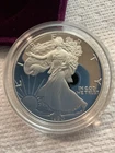 1990 S American Silver Eagle with COA And the velvet OGP packaging