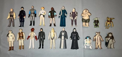 20 Vintage Star Wars Action Figure Lot Vintage 1977-1984 Kenner Original Series