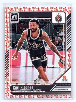 Carlik Jones 2024-25 Donruss EuroLeague #69 Optic 25th Anniversary #/25