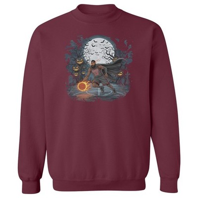 Flame Beard #13 � Halloween Hoops Legend Tribute Unisex Crewneck Sweatshirt