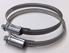 Mikalor W2 70-90 Hose Clamp Worm Drive For Silicone Hose 70mm-90mm Pack Of 2 