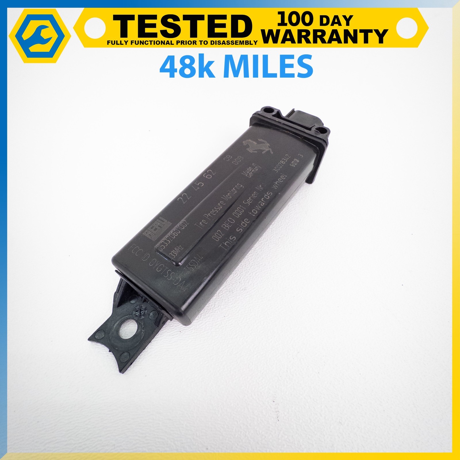 05-13 MASERATI GRANTURISMO FERRARI 599 612 TPMS TIRE PRESSURE MONITOR SENSOR OEM
