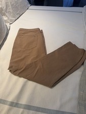 Johnnie O Prep Performance Golf Pants Mens 38x30 BrownChino Casual Comfort Golf