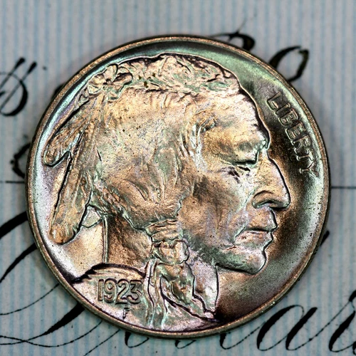 * 1923-P * PRISTINE+ GEM BU MS BUFFALO NICKEL * FROM ORIGINAL COLLECTION