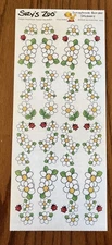 SUZY'S ZOO FLOWERS LADYBUG BORDER STICKER #90019