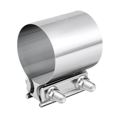 3.0 Inch Exhaust Clamp,Butt Joint Band Clamp Sleeve Coupler 3 Exhaust Y Pipe - Foto 2