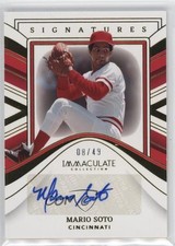 2023 Panini Immaculate Signatures 8/49 Mario Soto #IS-MS Auto 0q3g