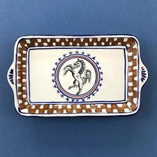 Deruta Unicorn Pin Tray Siena Palio Contrada Leocorno Fratelli Mari Italy