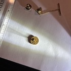 State Of Kansas Service Award Sunflower 1/10 10k Gold Lapel Pin 30 year Sapphire — photo 2