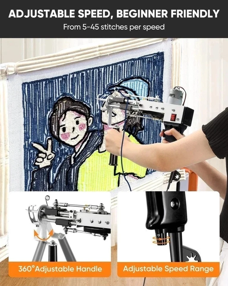 BESGEER Rug Tufting Gun with Carpet Trimmer Kit - Tuft Gun with Tuf... Fast Ship - Image 4 of 4