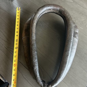 Antique Vintage Leather Equestrian Horse Ox Collar Western Cowboy Decor