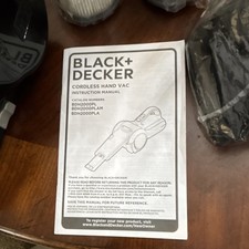 BLACK DECKER Cordless Handheld Vacuum 20V Bagless Washable Filter BDH2000PL