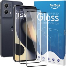2 Pack Tempered Glass Screen Protector For Moto Edge 2024 2023 HD Clear Scratch