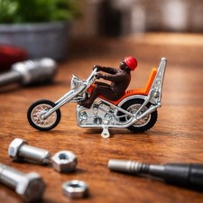 Mini moto chopper vintage Barlux – Chopper Spring Biker – Série Jet – Éch. 1:32