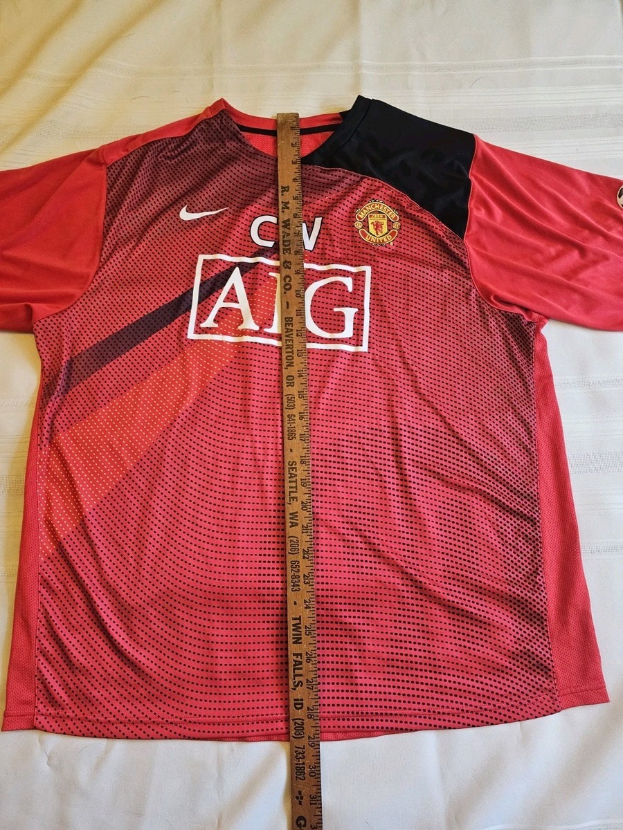 Manchester United AIG Football Soccer Adult XL Shirt Kit Replica