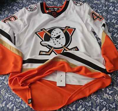adidas Anaheim Ducks Zegras #46 NHL Hockey Jersey White Size 54