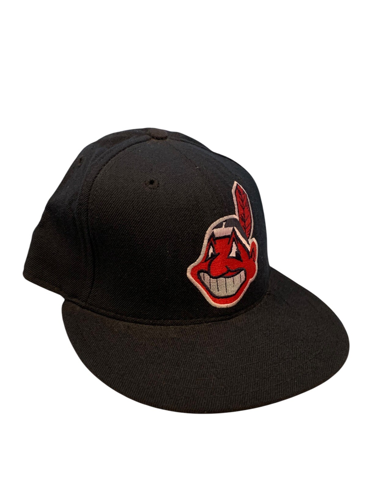 Vintage New Era 5950 Diamond Collection Cleveland Indians Fitted Cap Size 7 1/4