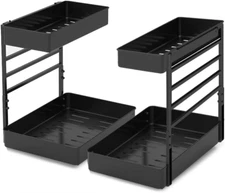 Pull Out Slide Shelf Organizer for under Sink Organization in Kitchen, Bathroom,