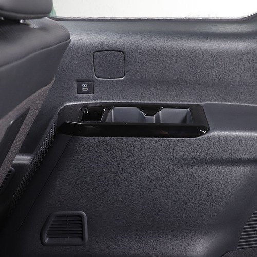 For Toyota Prado LC250 2024 2025 Black Rear Door Water Cup Holder Cover Trim - Picture 6 of 11