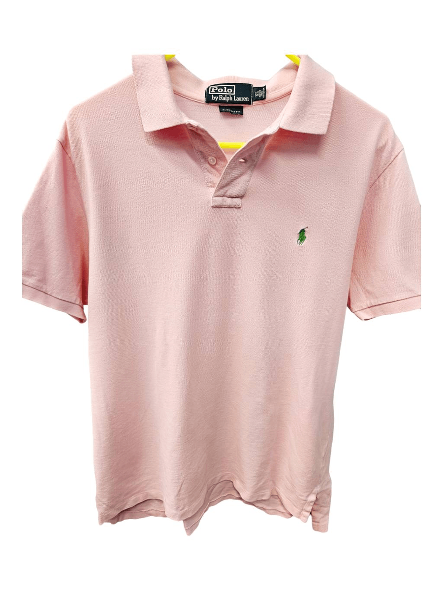 Ralph Lauren 90's Pink Collated Green Horse Embroidered Ralph Lauren 90's Pink Collated Green Horse Embroidered