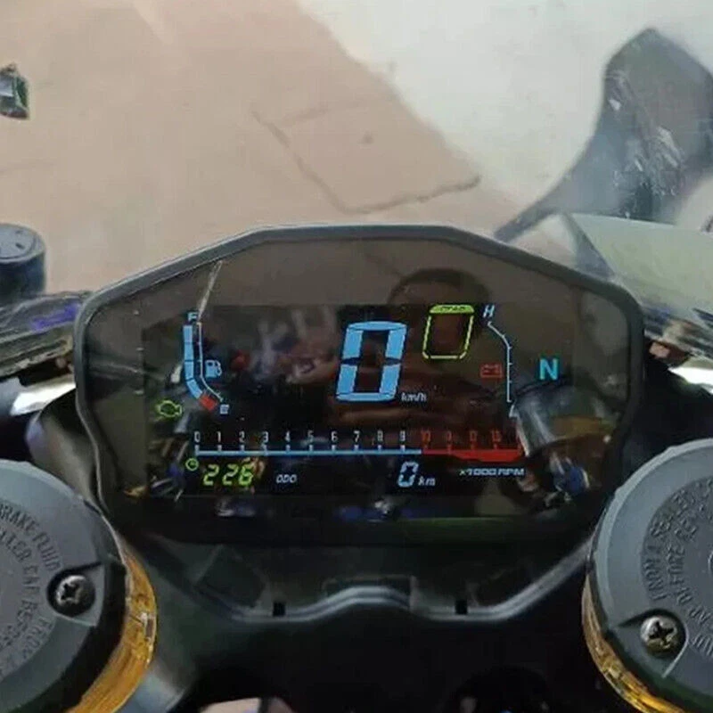 Tablero de instrumentos de motocicleta odómetro digital impermeable indicador electrónico de RPM LED Foto 4 de 4