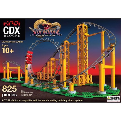 Coaster Dynamix CDX Blocks Sidewinder Roller Coaster Metal/Plastic