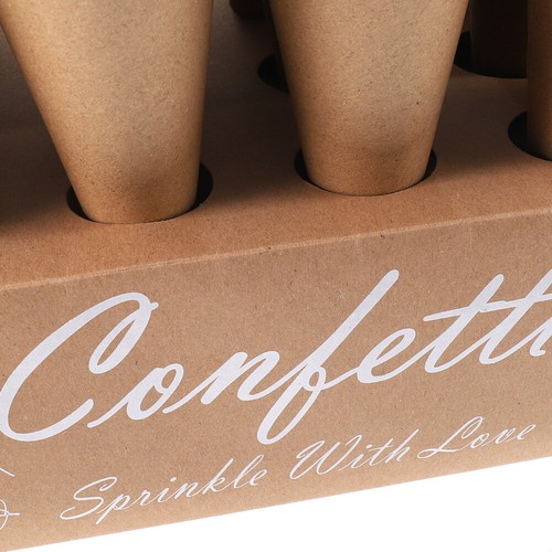 Konfetti -Kegelkastendekoration Damen Aus Kraftpapier Konfetti- - Bild 3 von 12