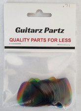 351 UNPRINTED Rainbow Medium Guitar Picks .71mm Celluloid 12 picks