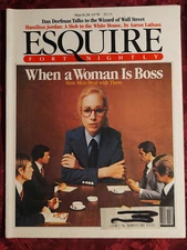 ESQUIRE magazine March 28 1978 WOMAN AS BOSS TOM SNYDER