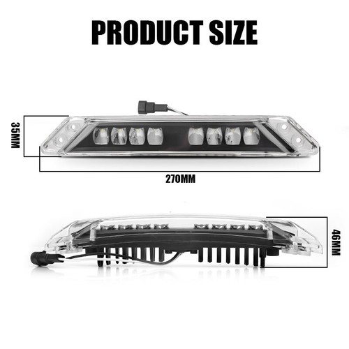 LED Front Bumper Auxiliary Light Clear Lens for 2019-2022 Can Am Ryker 600 900 - Picture 3 of 7