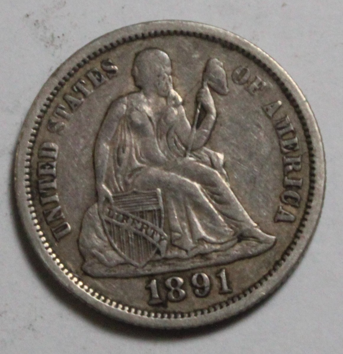 1891 Seated Liberty Dime M914 | eBay
