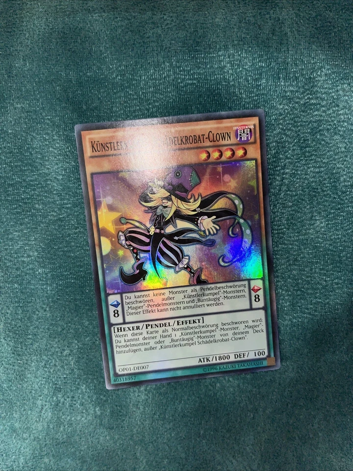 GERMAN Performapal Skullcrobat Joker OP19 Super Rare NM Unlimited YuGiOh YGO - Image 4 of 4