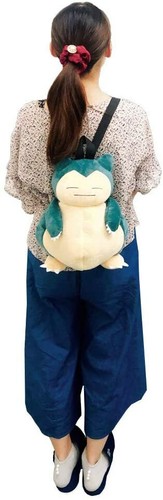 Pokemon Peluche Luc Snorlax Mochila Peluche Muñeca Bolso De Japón  - Imagen 4 de 5