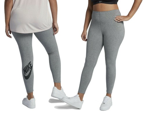 Nike Sportswear LEG-A-vedi Taglie Forti Leggings da donna 1X 2X Grigio Moda  Stretto | eBay