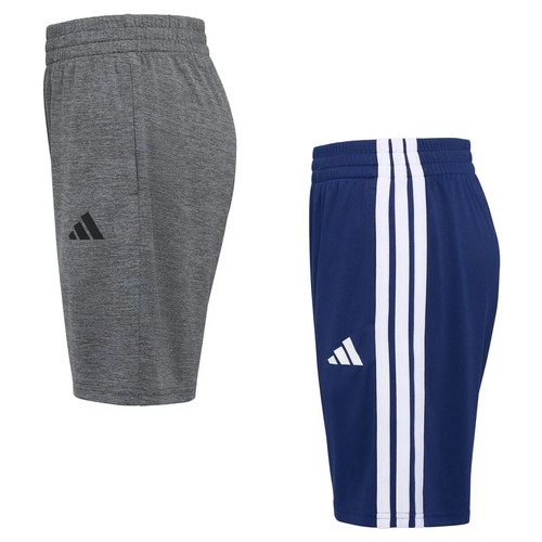 Boy's Adidas 2 Pack Active Shorts Blue and Gray Size Large 14 - 16 - Picture 5 of 11