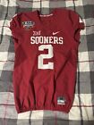 Nike Oklahoma Sooners Dahu Green 2017 Sugar Bowl Jersey Size 42 Red Big 12