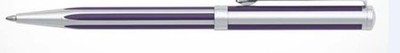 SHEAFFER INTENSITY DEEP VIOLET STRIPED & SILVER BALLPOINT PEN NEW IN BOX 9232-2